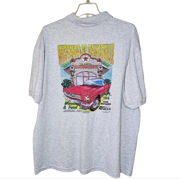 Hanes Other - Vintage Mustangs of Gainsville Graphic Collared Shirt, Stedman by Hanes Size XL